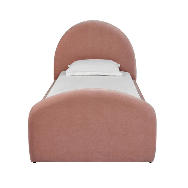 Moon Rose Upcycled Chenille Twin Bed | BeBoldFurniture