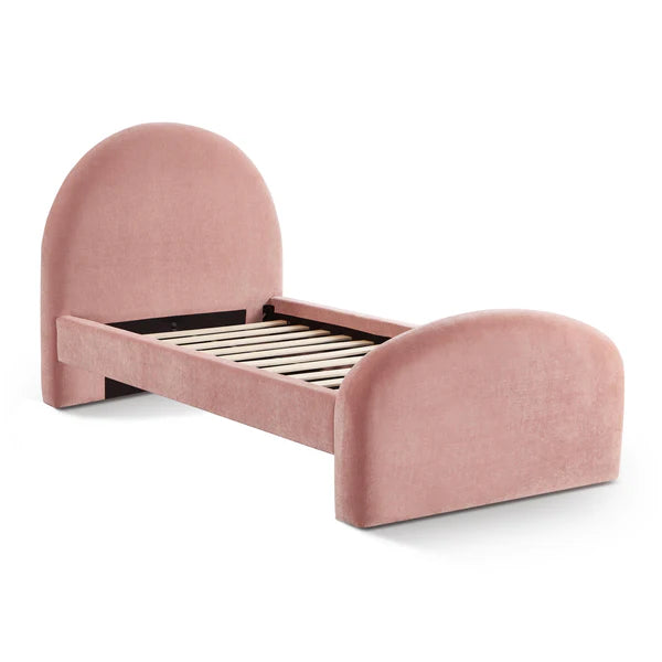 Moon Rose Upcycled Chenille Twin Bed | BeBoldFurniture
