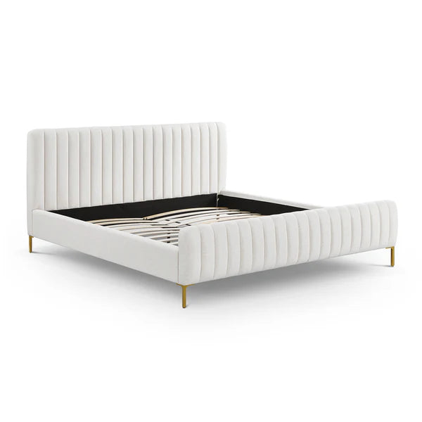 Angela Natural Upcycled Linen Bed | BeBoldFurniture