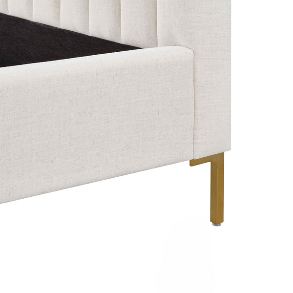 Angela Natural Upcycled Linen Bed | BeBoldFurniture