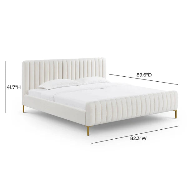 Angela Natural Upcycled Linen Bed | BeBoldFurniture
