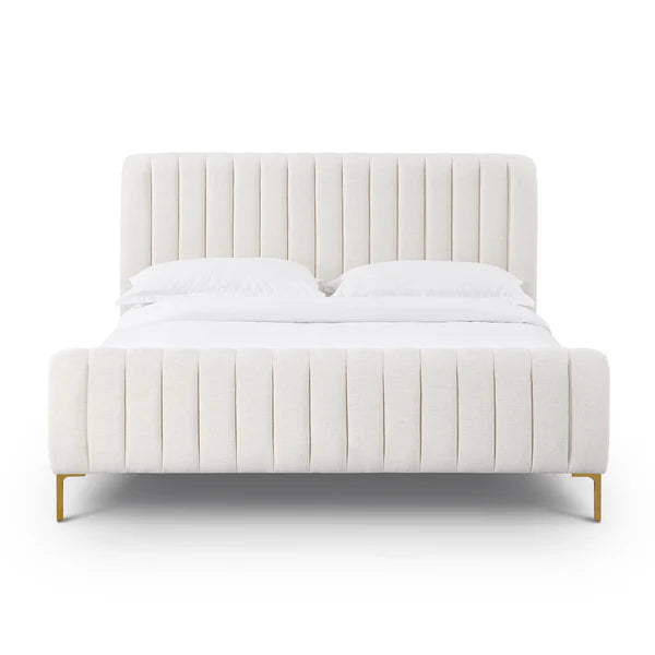 Angela Natural Upcycled Linen Bed | BeBoldFurniture