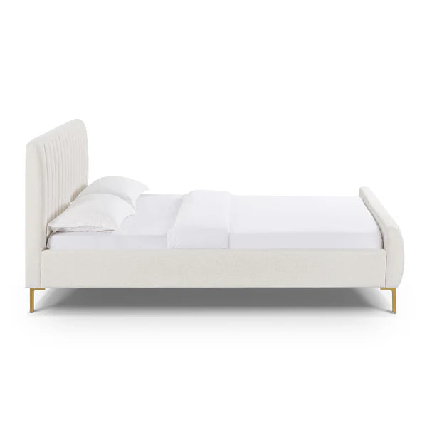 Angela Natural Upcycled Linen Bed | BeBoldFurniture