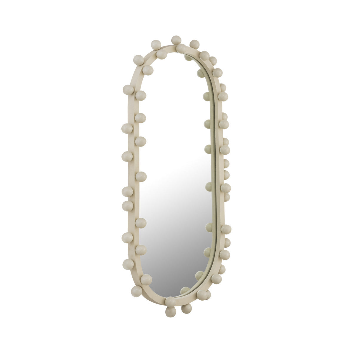 Bubbles Ivory Oval Wall Mirror | BeBoldFurniture