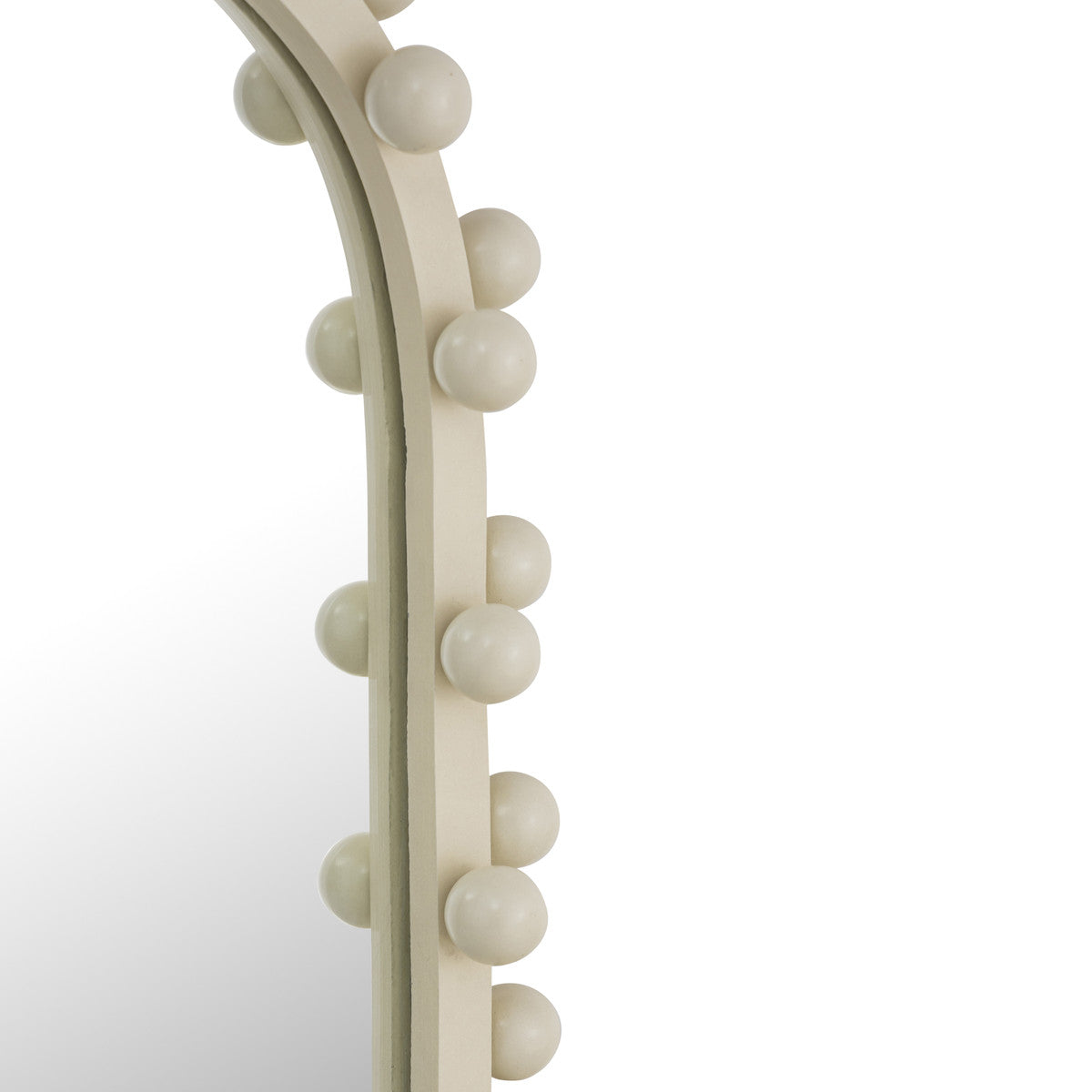Bubbles Ivory Oval Wall Mirror | BeBoldFurniture