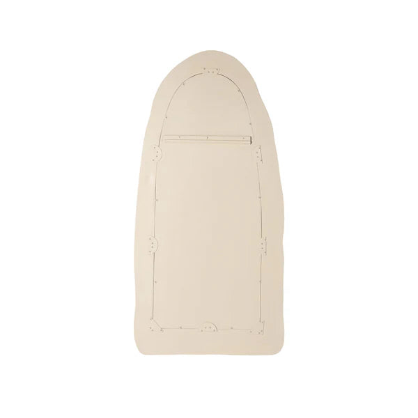 Kaia Cream Textured Small Floor Mirror | BeBoldFurniture
