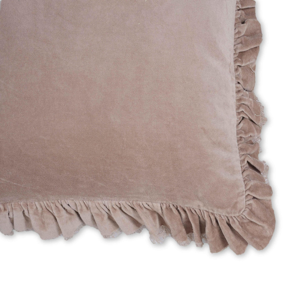 Alessia Distressed Pink Velvet Pillow | BeBoldFurniture