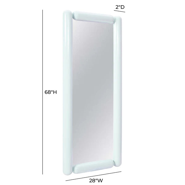 Cozzi Pastel Blue Large Floor Mirror | BeBoldFurniture