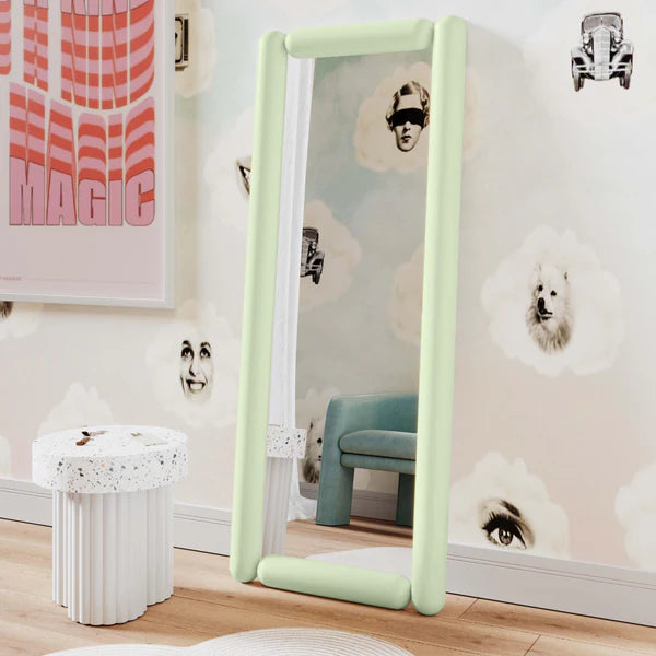 Cozzi Mint Green Large Floor Mirror | BeBoldFurniture