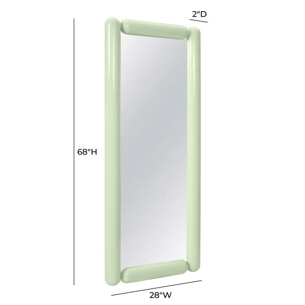 Cozzi Mint Green Large Floor Mirror | BeBoldFurniture