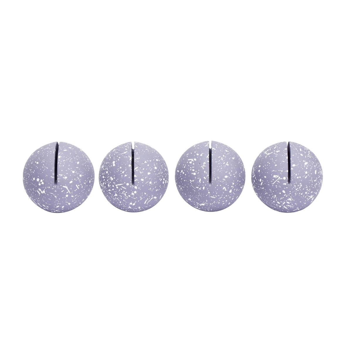 Gabby Speckled Purple Round Card Holder - Set of 4 | BeBoldFurniture