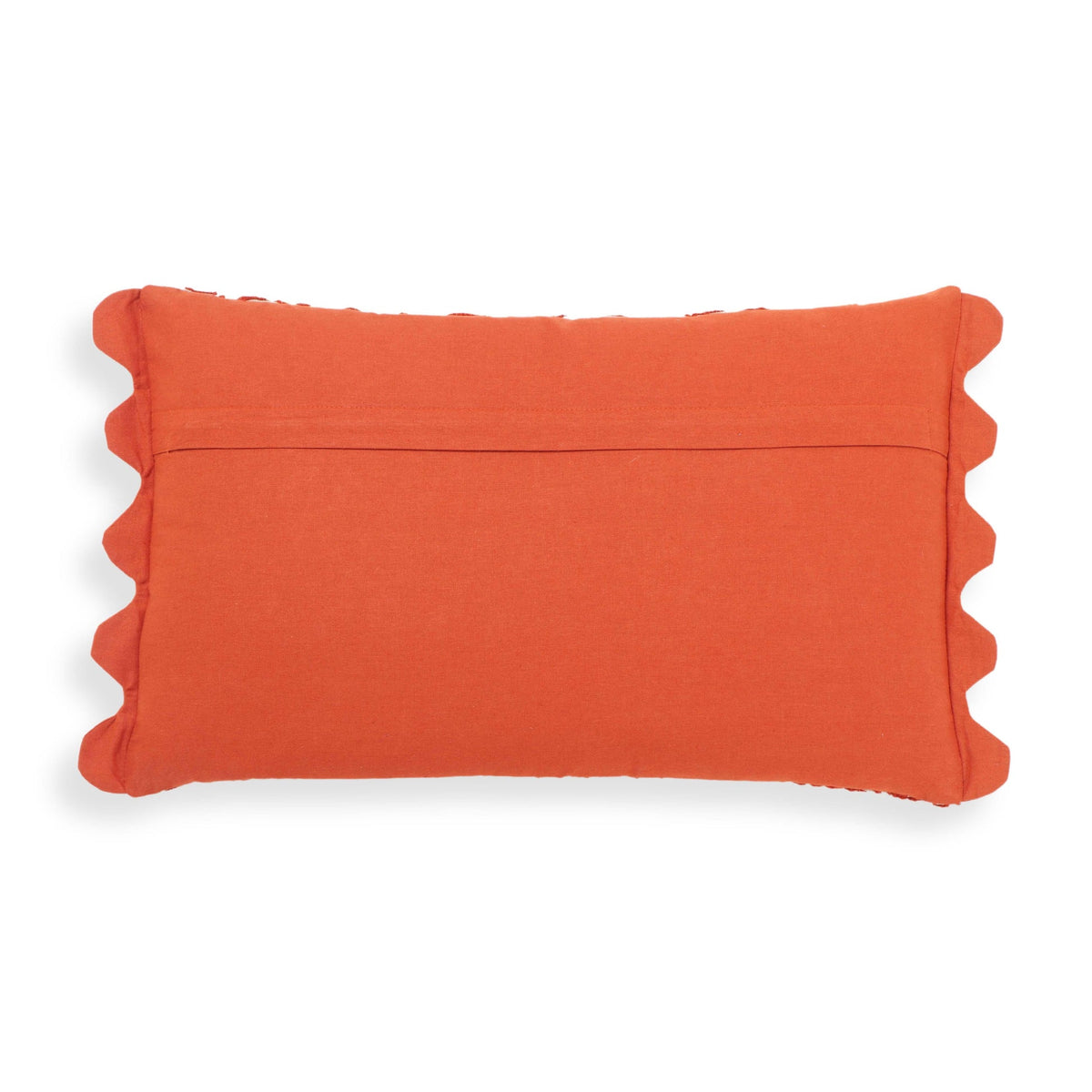 Portia Orange Embroidered Cotton Flex 20" x 12" Accent Cushion | BeBoldFurniture