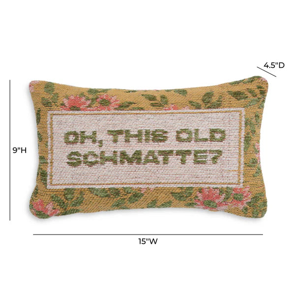 Oh, This Old Schmatte Jacquard Cotton Pillow | BeBoldFurniture