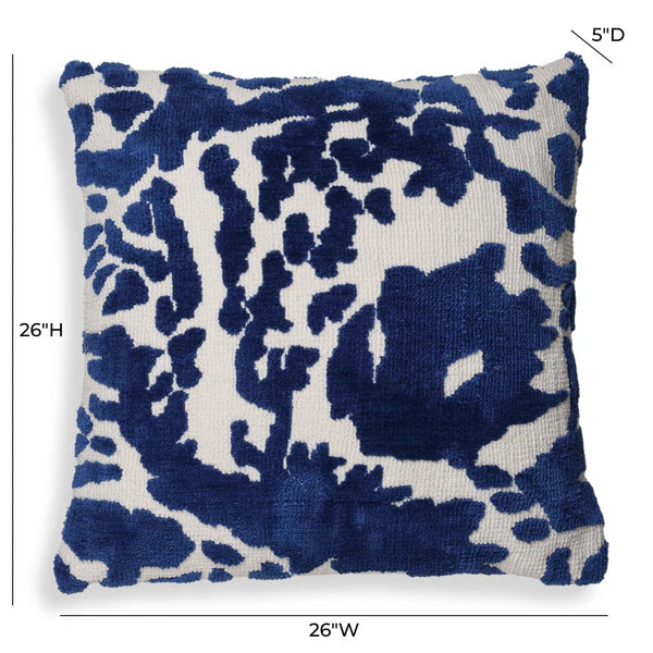 Coast Royal Blue Tufted 26" Square Pillow | BeBoldFurniture