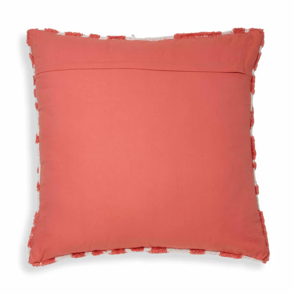 Coast Coral Pink Tufted 26" Square Pillow | BeBoldFurniture