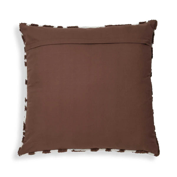 Coast Chocolate Brown Tufted 26" Square Pillow | BeBoldFurniture