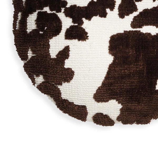 Coast Chocolate Brown Tufted 20" Round Pillow | BeBoldFurniture