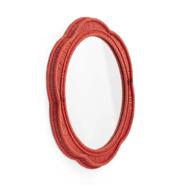 Zeva Red Wall Mirror | BeBoldFurniture