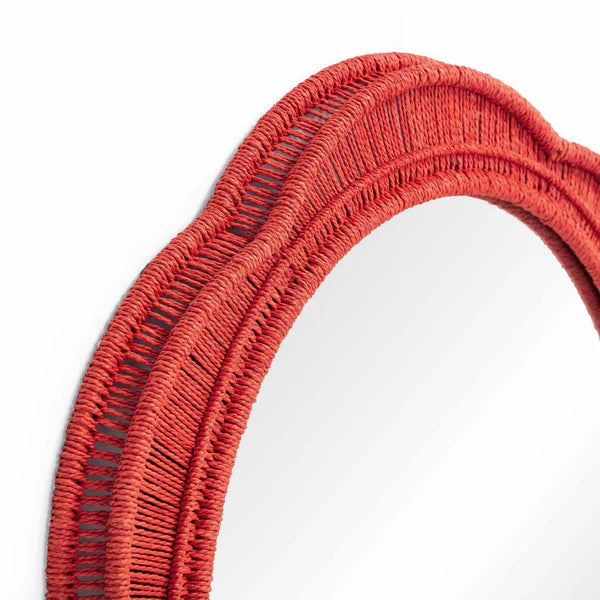 Zeva Red Wall Mirror | BeBoldFurniture