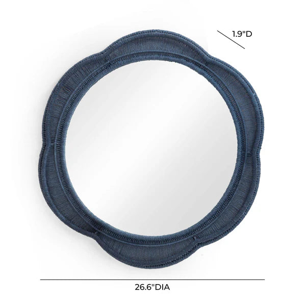 Zeva Blue Wall Mirror | BeBoldFurniture