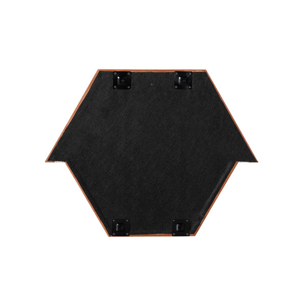 Lally Terracotta Velvet Prism Wall Mirror | BeBoldFurniture