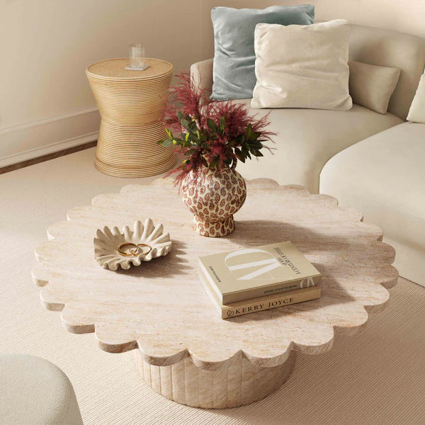 Tipsy Cream Chenille 24" x 24" Square Floppy Pillow | BeBoldFurniture
