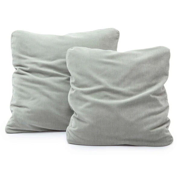 Tipsy Mint Green Upcycled Chenille 24" x 24" Square Floppy Pillow | BeBoldFurniture
