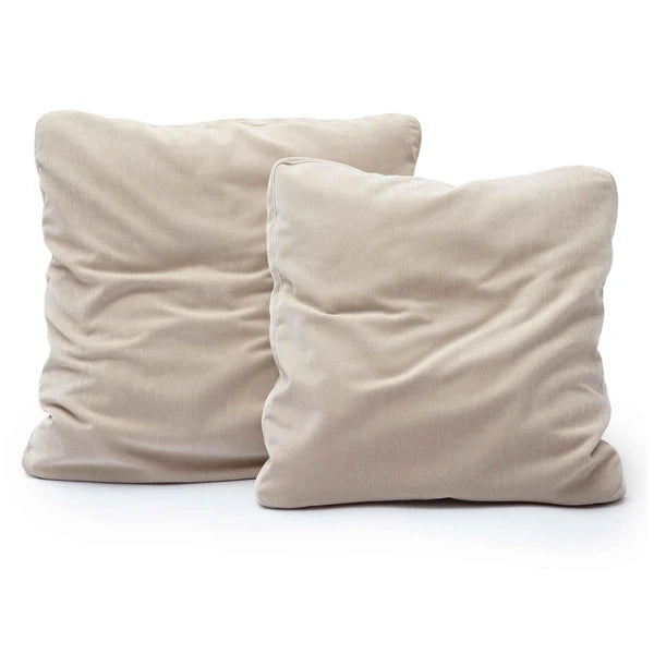 Tipsy Taupe Upcycle Chenille 24" x 24" Square Floppy Pillow | BeBoldFurniture