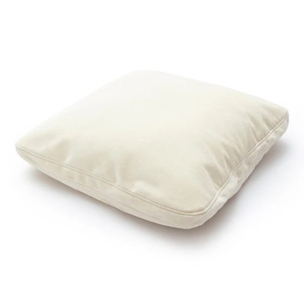 Tipsy Cream Chenille 24" x 24" Square Floppy Pillow | BeBoldFurniture