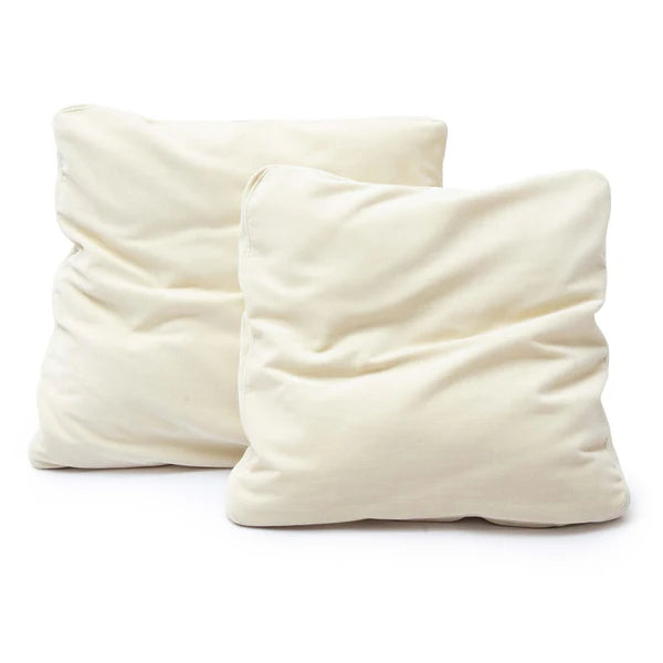 Tipsy Cream Chenille 24" x 24" Square Floppy Pillow | BeBoldFurniture