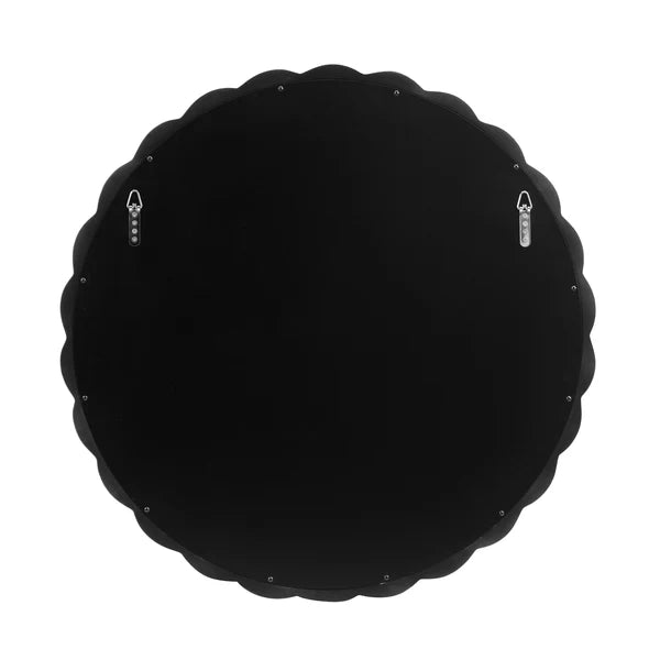 Agnes Forest Green Glossy Round Mirror | BeBoldFurniture