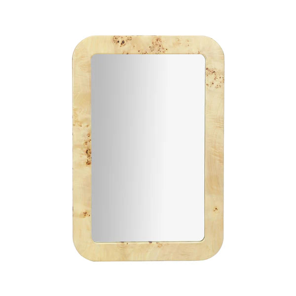 Tessa Natural Burl Wall Mirror | BeBoldFurniture