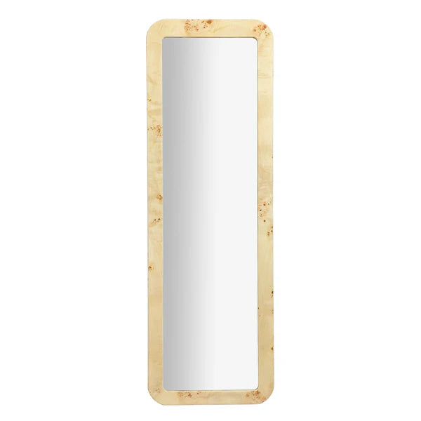 Tessa Natural Burl 72" Floor Mirror | BeBoldFurniture