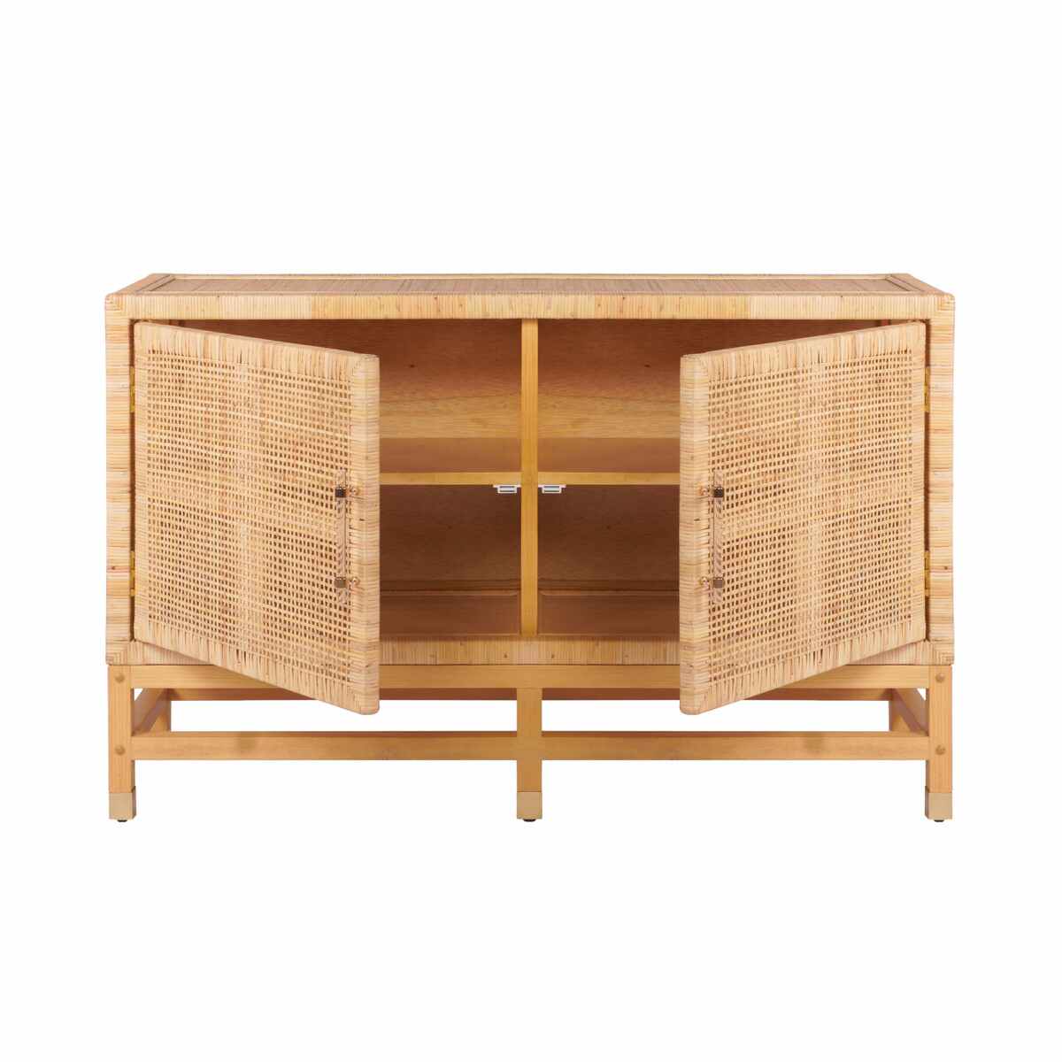 Amara Natural Woven Rattan Buffet In Houston | BeBoldFurniture 