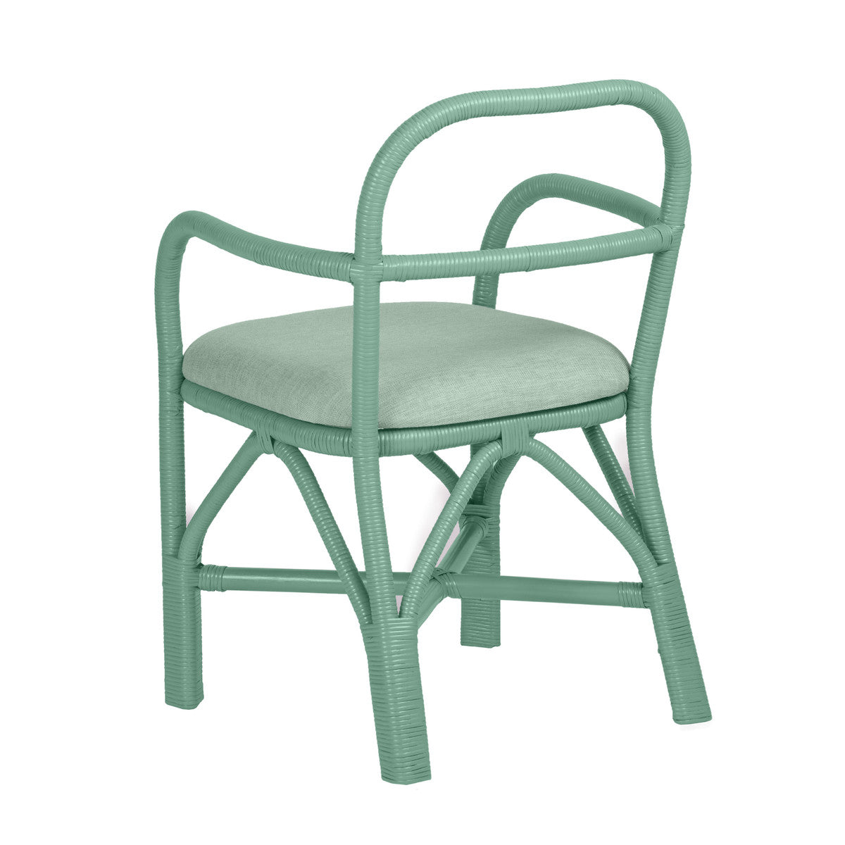 Ginny Green Rattan Dining Chair | BeBoldFurniture