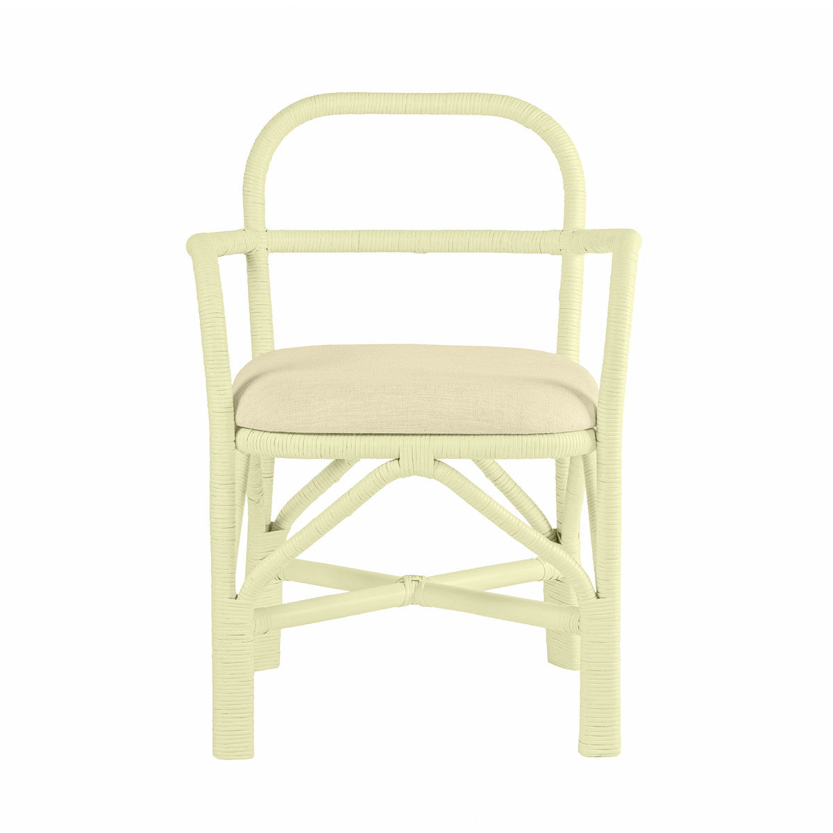 Ginny Cream Rattan Dining Chair | BeBoldFurniture