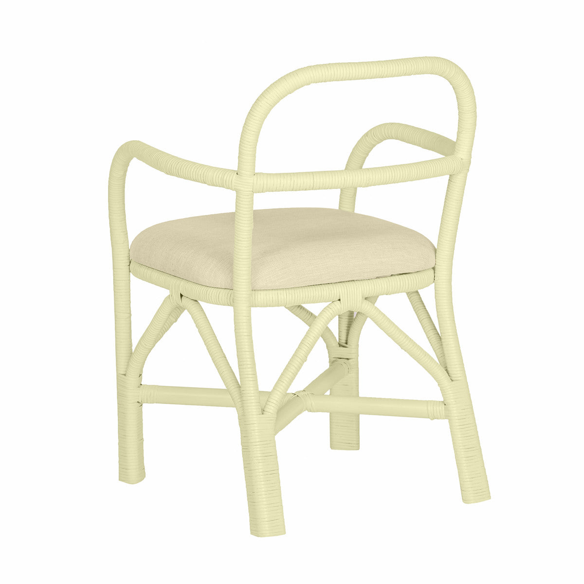 Ginny Cream Rattan Dining Chair | BeBoldFurniture