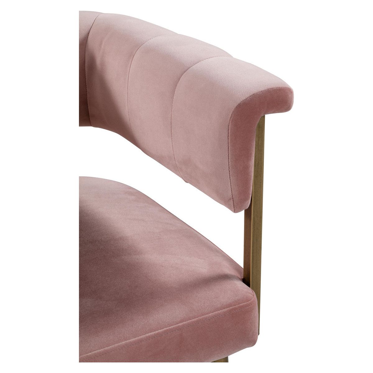 Astrid Blush Velvet Counter Stool In Houston | BeBoldFurniture 