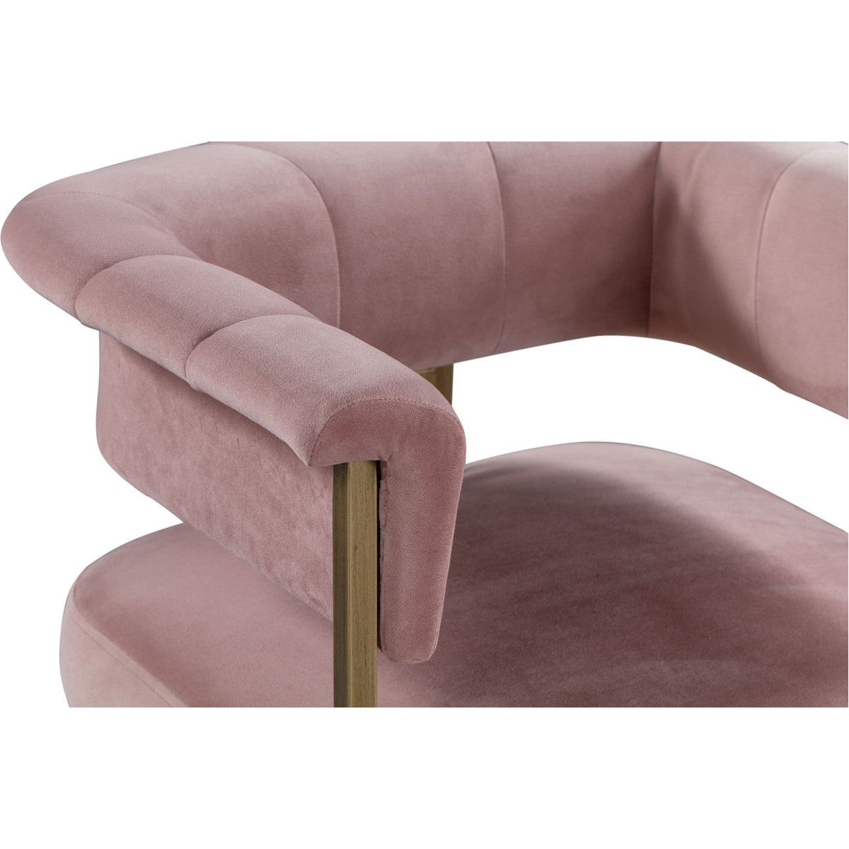 Astrid Blush Velvet Bar Stool In Houston | BeBoldFurniture