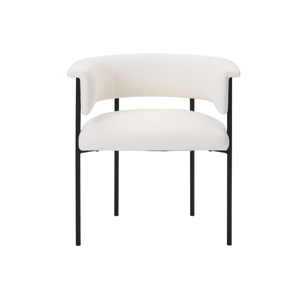 Taylor Cream Performance Linen Dining Chair | BeBoldFurniture