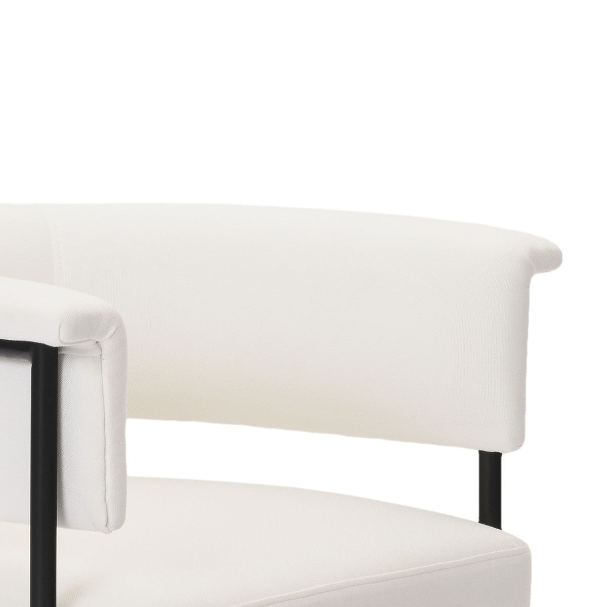 Taylor Cream Performance Linen Dining Chair | BeBoldFurniture
