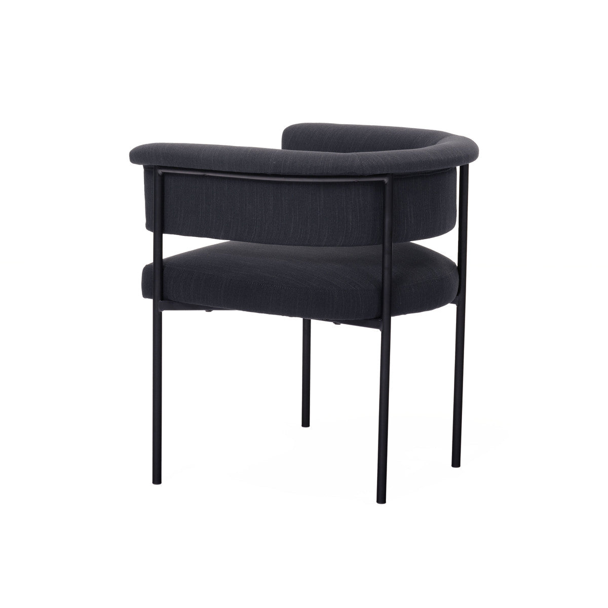 Taylor Black Performance Linen Dining Chair | BeBoldFurniture