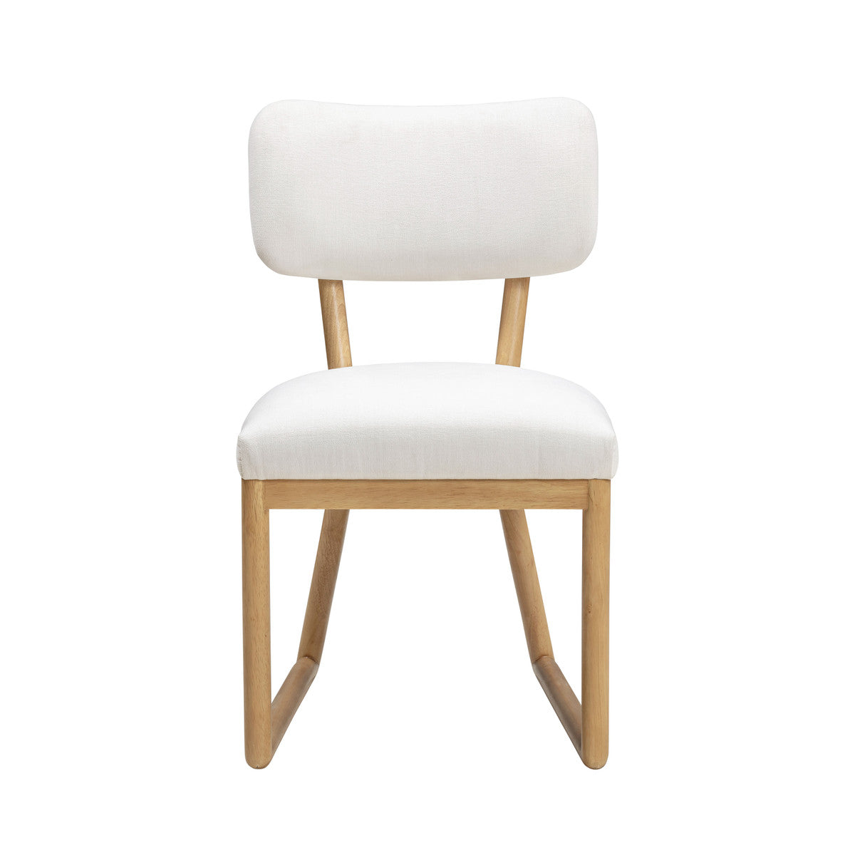 Bobbie Cream Performance Upcycled Fabric Dining Chair | BeBoldFurniture
