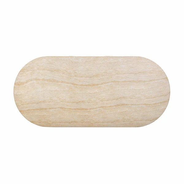 Brut Travertine Pattern Indoor/Outdoor Dining Table | BeBoldFurniture
