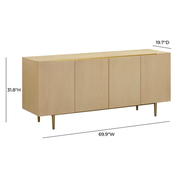 Echo Washed Natural Ash Sideboard | BeBoldFurniture