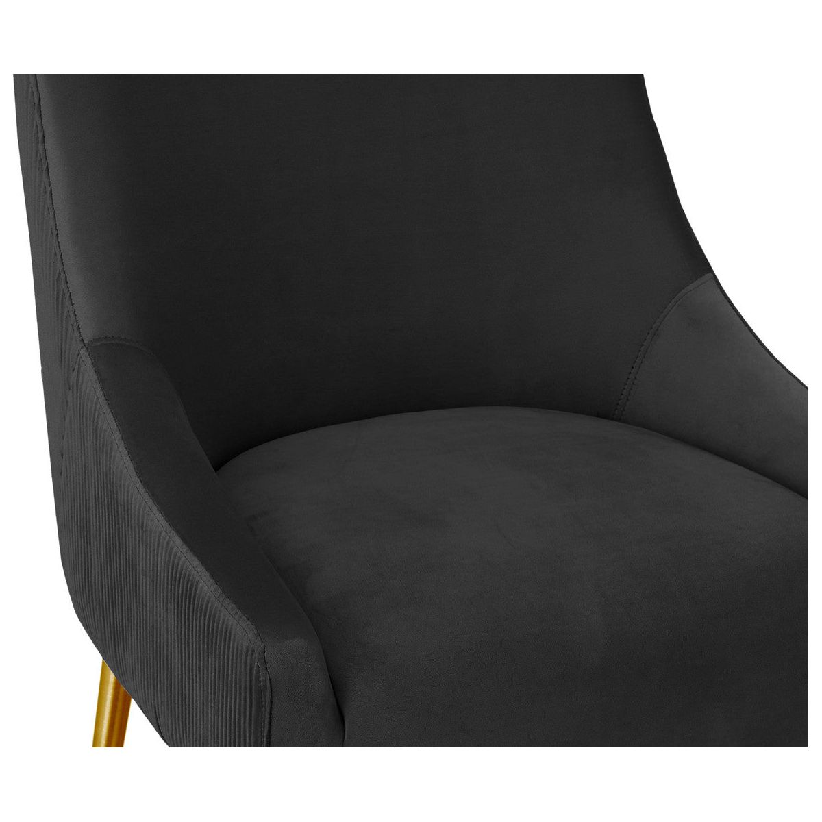 Beatrix Pleated Black Velvet Counter Stool In Houston | BeBoldFurniture 