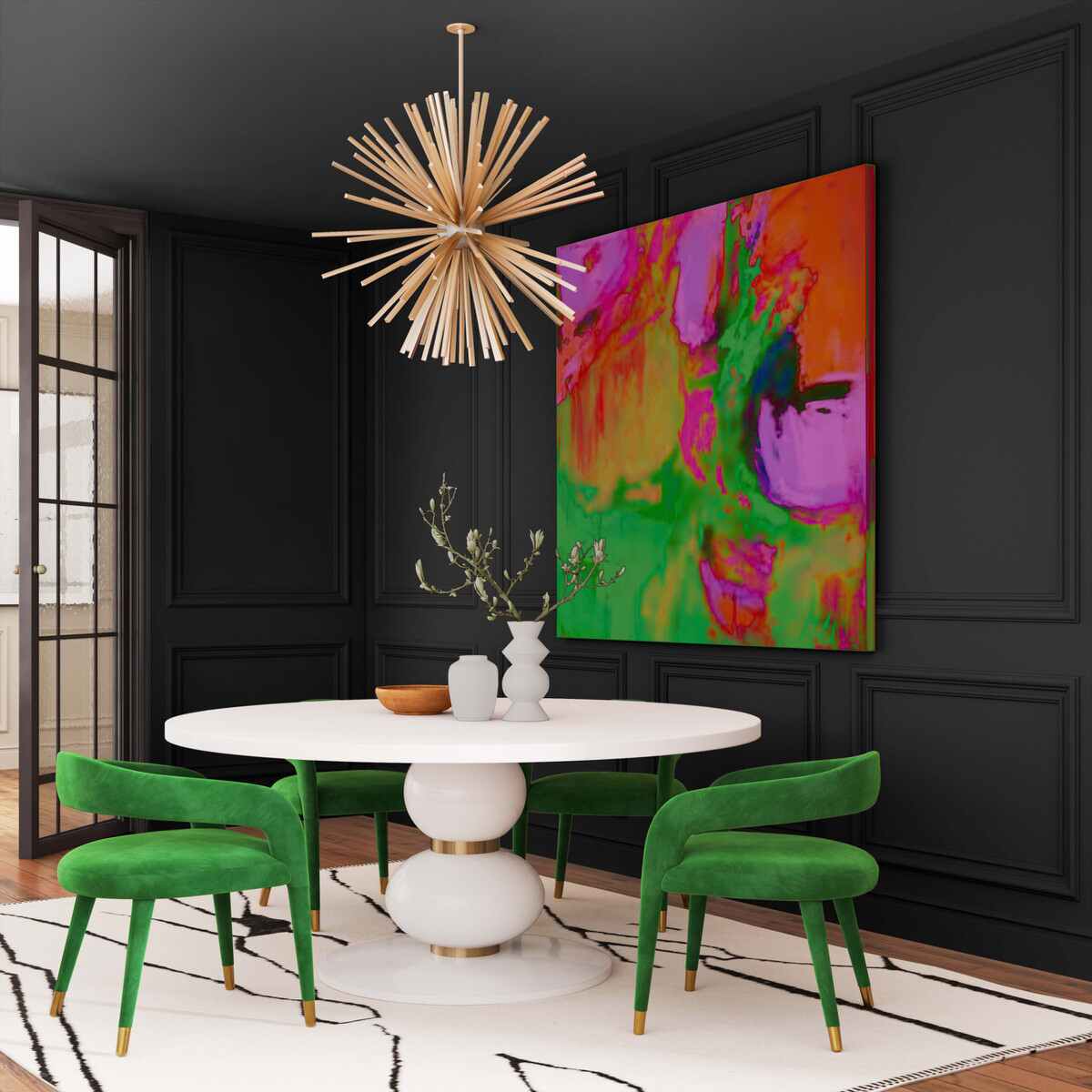 Arianna 72" Round Dinette Table In Houston | BeBoldFurniture
