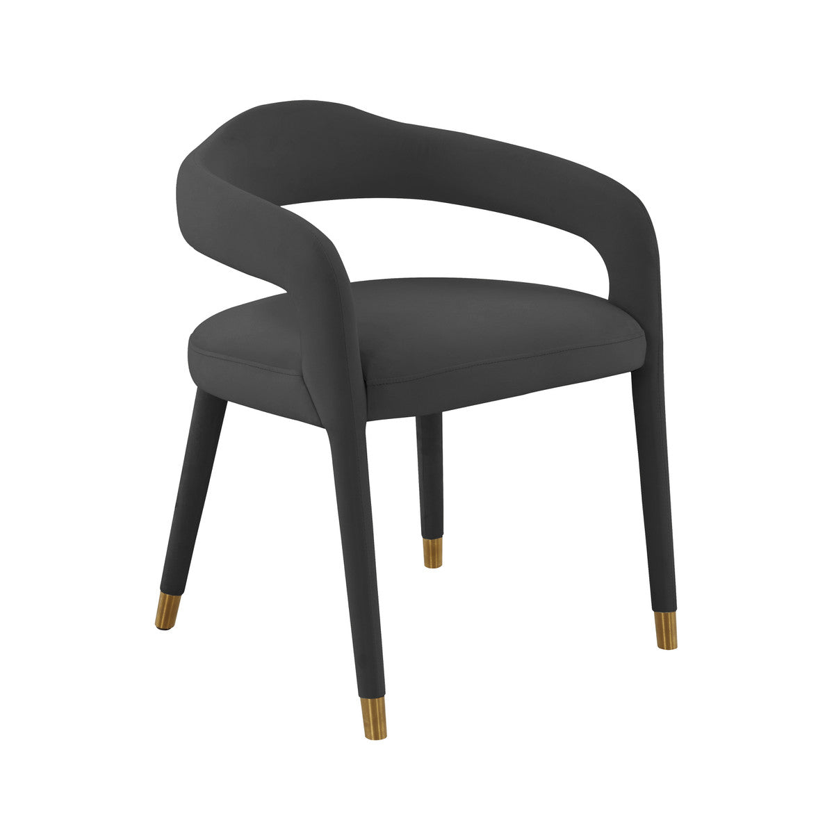 Lucia Black Velvet Dining Chair | BeBoldFurniture