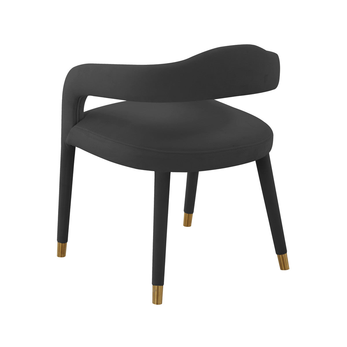 Lucia Black Velvet Dining Chair | BeBoldFurniture