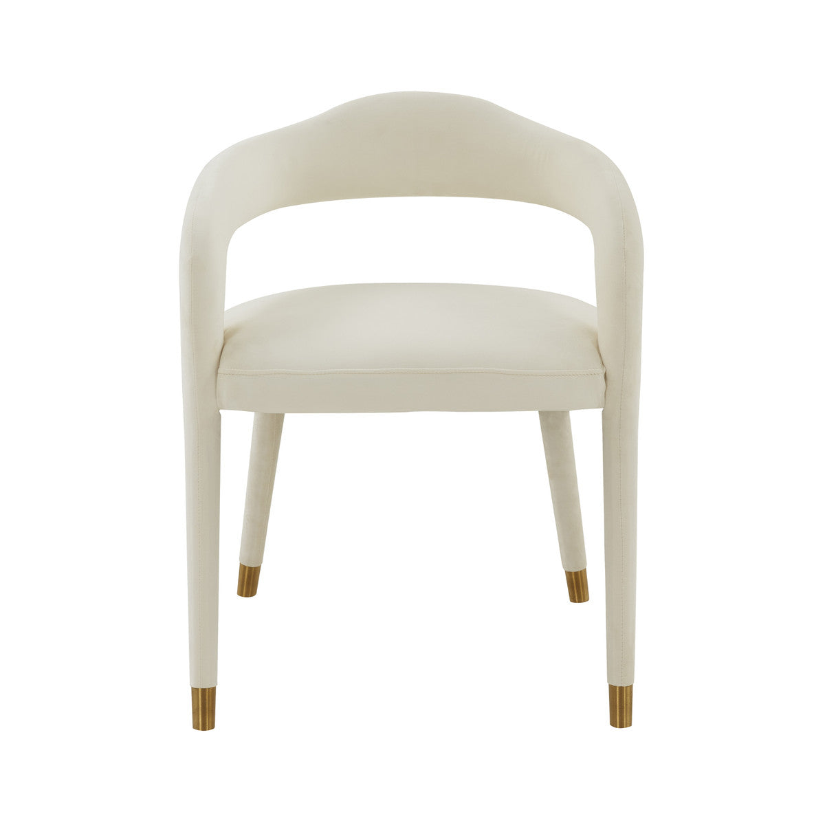 Lucia Cream Velvet Dining Chair | BeBoldFurniture